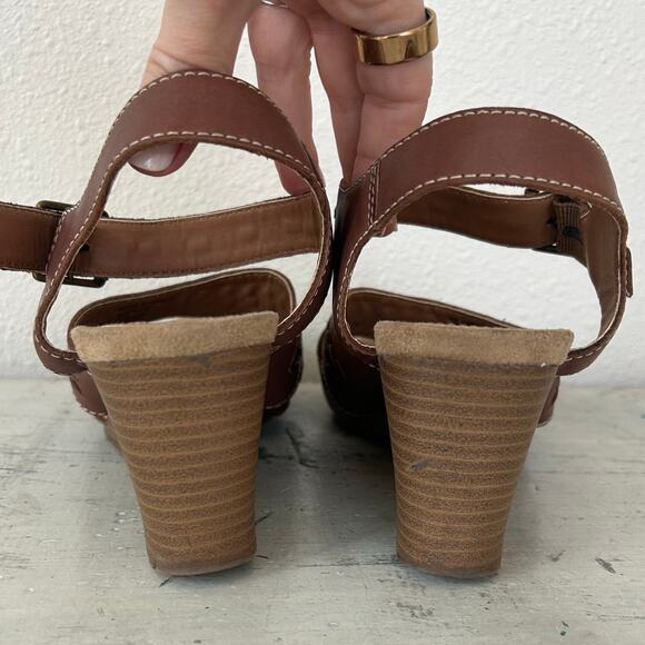 Eddie Bauer Espadrille wrap wedge faux suede sandals summer minimalist boho 7 - Picture 10 of 14